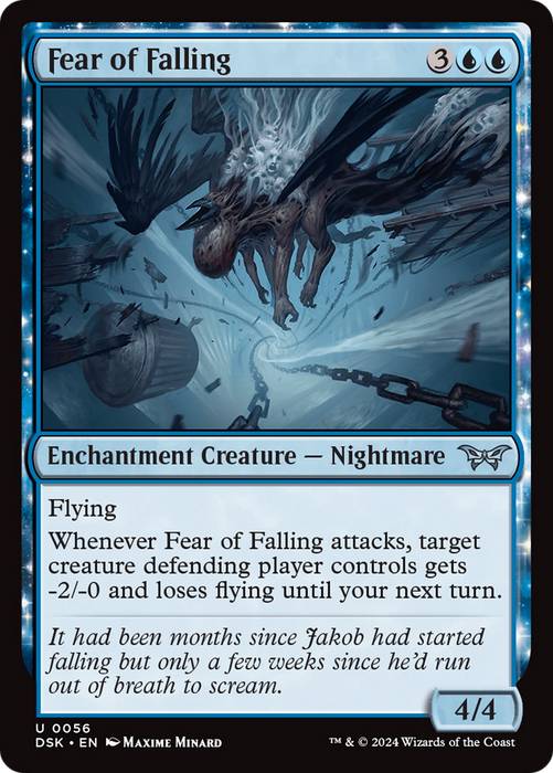 Fear of Falling (DSK-056) - Duskmourn: House of Horror: (enchantment) - for just $0.02! 