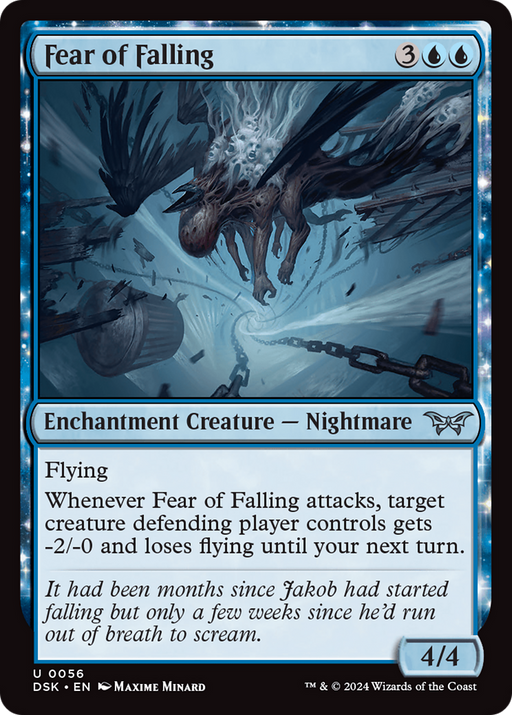 Fear of Falling (DSK-056) - Duskmourn: House of Horror: (enchantment) Foil - for just $0.02! 