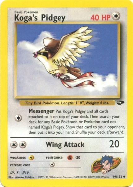 Koga's Pidgey (49/132) [Gym Challenge Unlimited] - for just $1.15! 