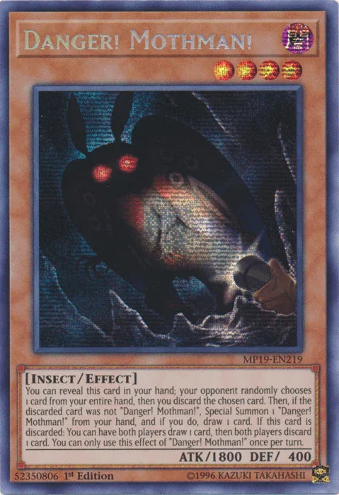 Danger! Mothman! [MP19-EN219] Prismatic Secret Rare - for just $0.90! 