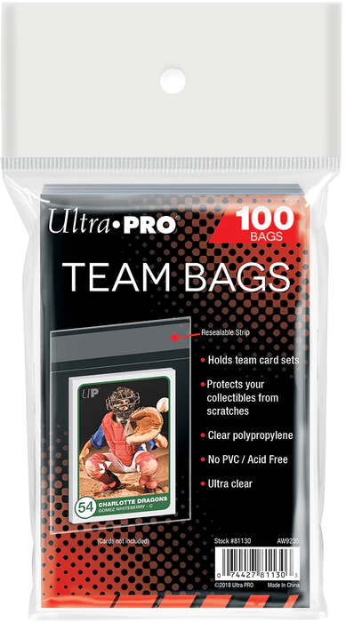 Ultra PRO: Resealable Team Bags (100ct) - for just $2.49! 