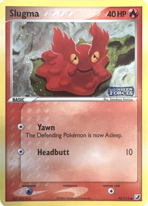 Slugma (73/115) (Stamped) [EX: Unseen Forces] - for just $8.80! 