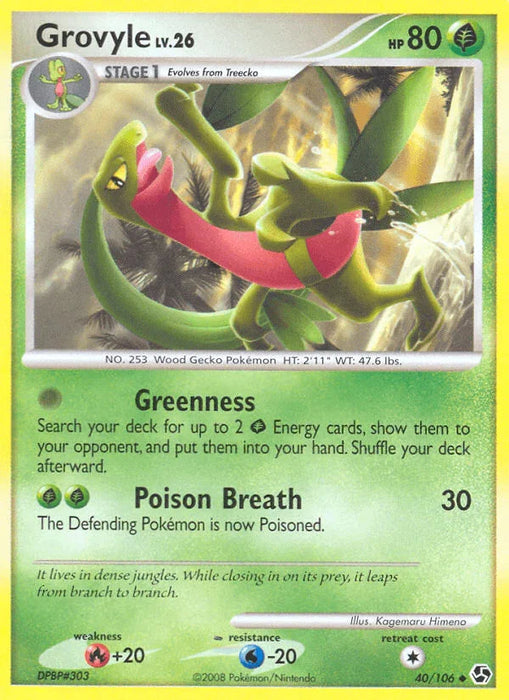 Grovyle (40/106) [Diamond & Pearl: Great Encounters] - for just $0.35! 