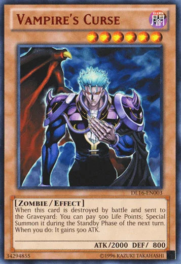 Vampire's Curse (Red) [DL16-EN003] Rare - for just $0.30! 