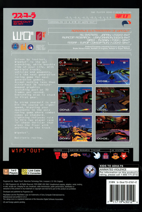 Wipeout [Long Box] – PlayStation 1 (PS1) - for just $0! 