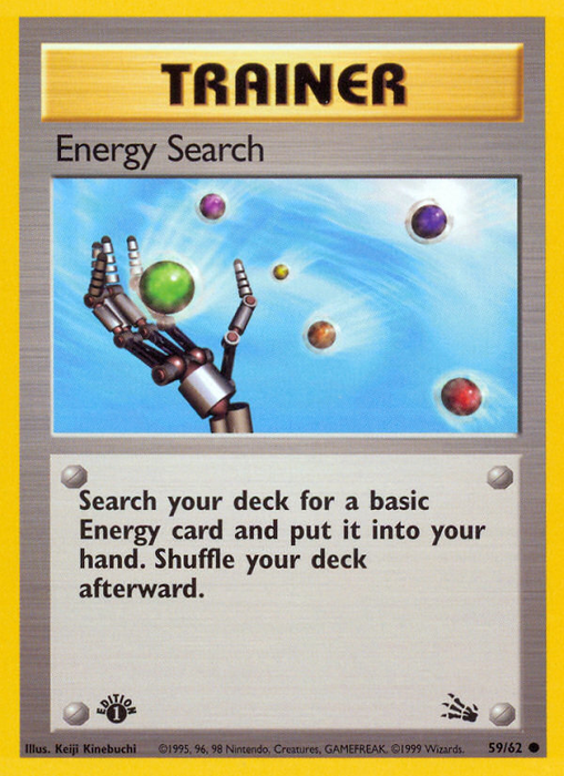 Energy Search (59/62) [Fossil 1st Edition] - Just $0.15! Shop now at Retro Gaming of Denver