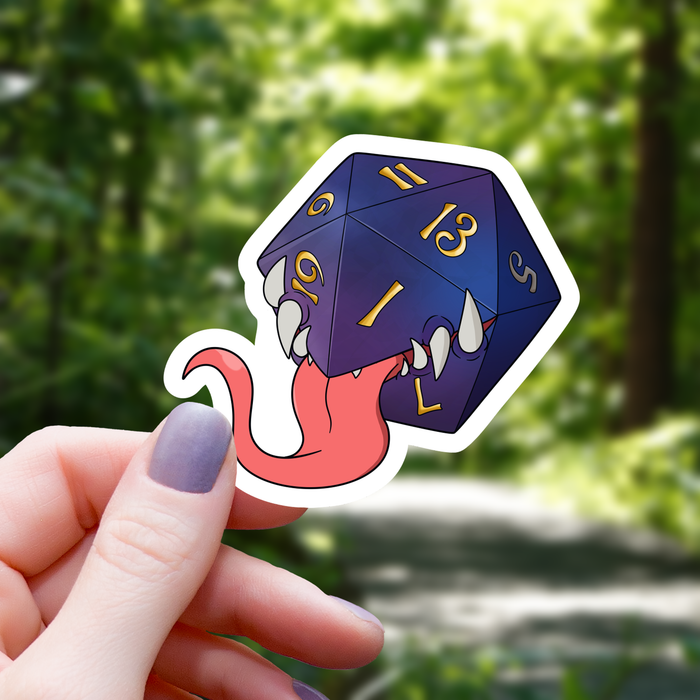 Mimic Monster Galaxy D20 Sticker - 3" - for just $3.50! 