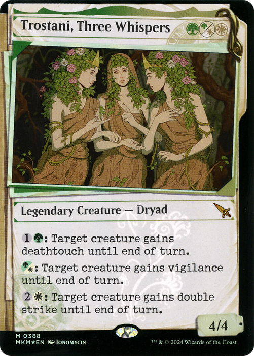 Trostani, Three Whispers (MKM-388) - Murders at Karlov Manor: (Showcase) Foil - for just $0.51! 