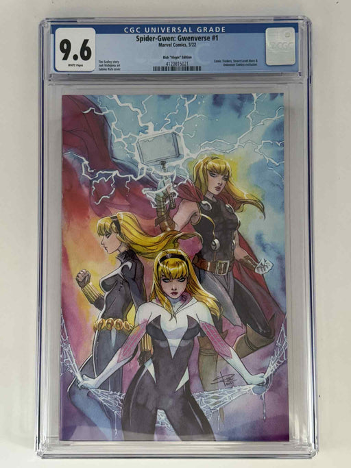 Spider-Gwen: Gwenverse #1 CGC 9.6 Blue Label Sabine Rich Exclusive Var - for just $60! 
