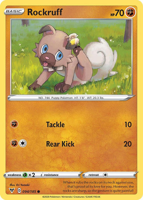 Rockruff (094/185) [Sword & Shield: Vivid Voltage] - for just $0.10! 
