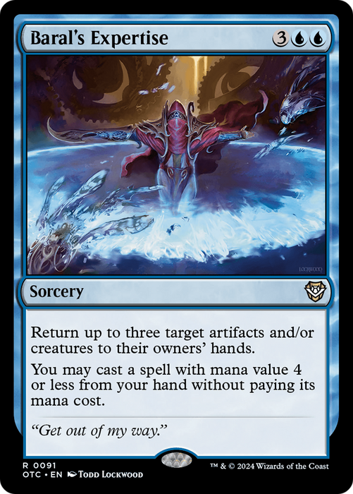 Baral's Expertise (OTC-091) - Outlaws of Thunder Junction Commander - for just $0.06! 