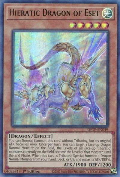Hieratic Dragon of Eset [GFTP-EN049] Ultra Rare - for just $0.15! 