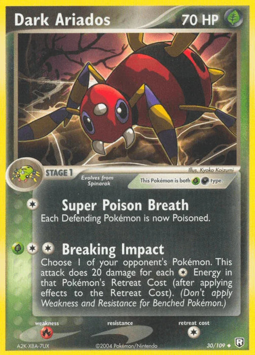 Dark Ariados (30/109) [EX: Team Rocket Returns] - for just $1.10! 