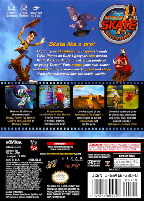 Disney's Extreme Skate Adventure – GameCube (GC) - for just $43.99! 
