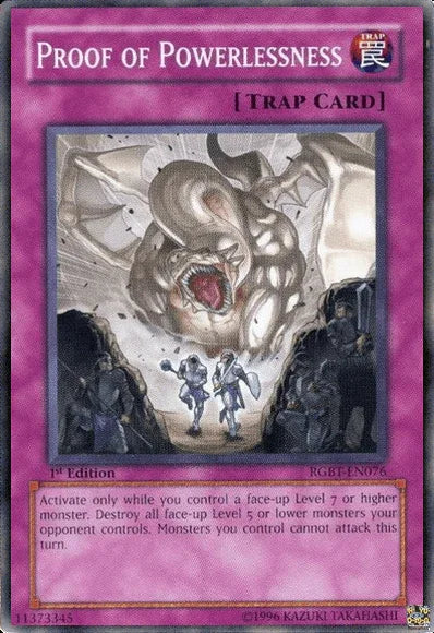 Proof of Powerlessness [RGBT-EN076] Common - for just $0.20! 