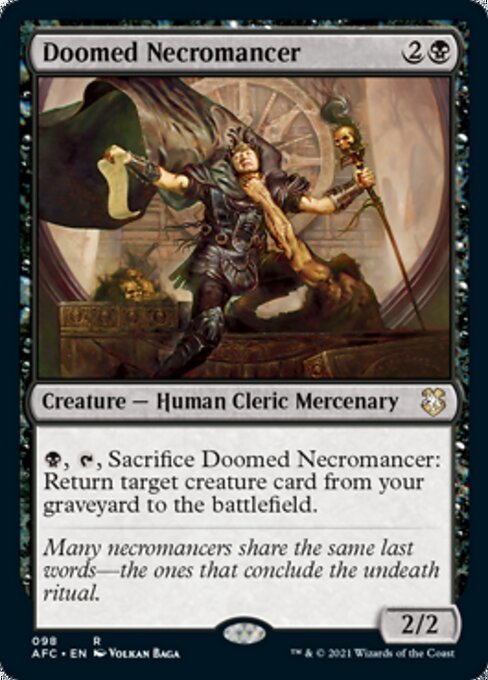 Doomed Necromancer (Commander 2021 Forgotten Realms) Near Mint - for just $0.40! 