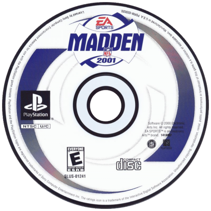 Madden NFL 2001 – PlayStation 1 (PS1) - for just $3.99! 