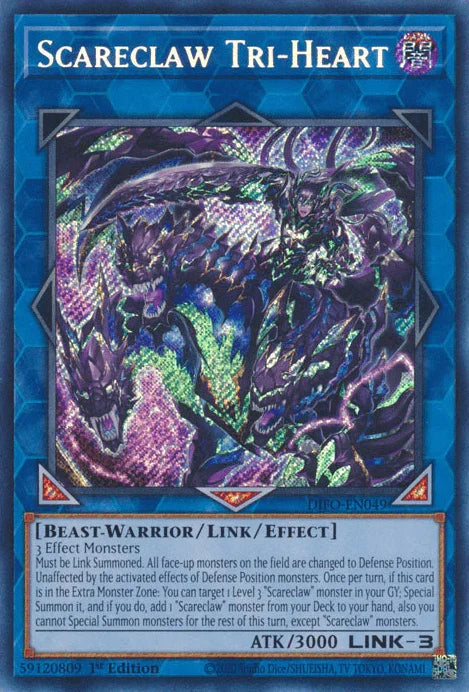 Scareclaw Tri-Heart [DIFO-EN049] Secret Rare - for just $0.30! 