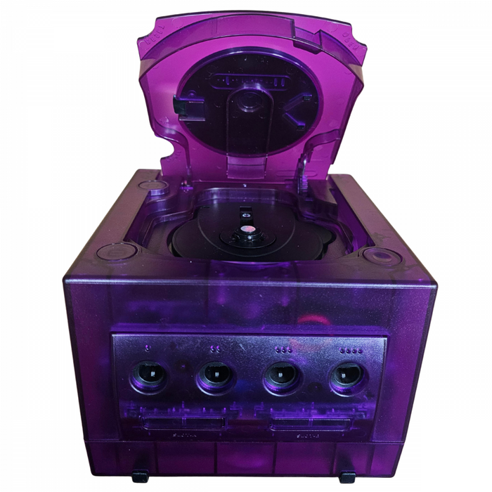 Nintendo GameCube Console System (GC) Custom Translucent Purple with Third-Party Controller – Good Condition - for just $179.99! 