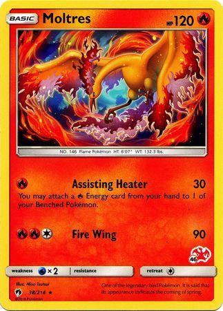 Moltres (38/214) (Charizard Stamp #46) [Battle Academy 2020] - for just $0.70! 