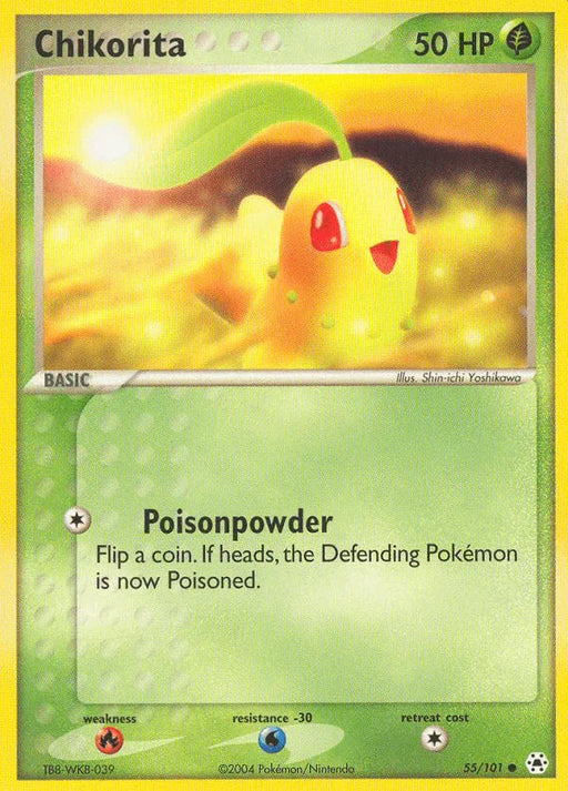 Chikorita (55/101) [EX: Hidden Legends] - for just $0.55! 