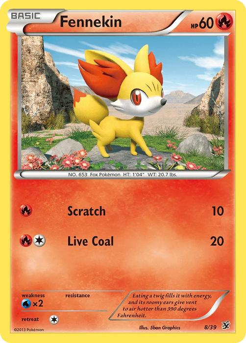 Fennekin (8/39) [XY: Kalos Starter Set] - for just $0.10! 