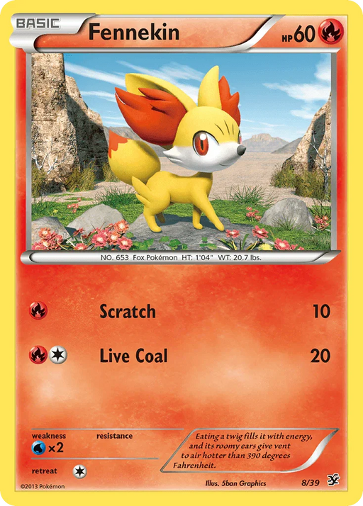 Fennekin (8/39) [XY: Kalos Starter Set] - for just $0.10! 