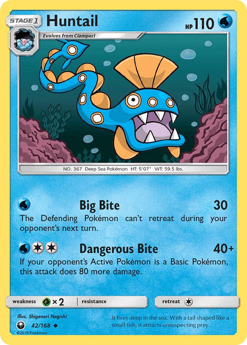 Huntail (42/168) [Sun & Moon: Celestial Storm] - for just $0.15! 
