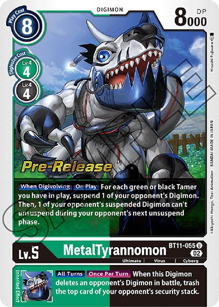 MetalTyrannomon [BT11-055] [Dimensional Phase Pre-Release Promos] - Just $1.65! Shop now at Retro Gaming of Denver