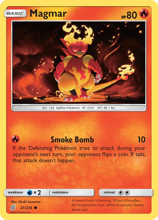 Magmar (21/236) [Sun & Moon: Unified Minds] - for just $0.10! 