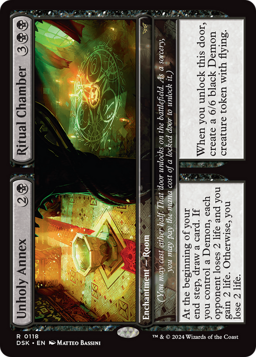 Unholy Annex // Ritual Chamber (DSK-118) - Duskmourn: House of Horror Foil - for just $0.96! 