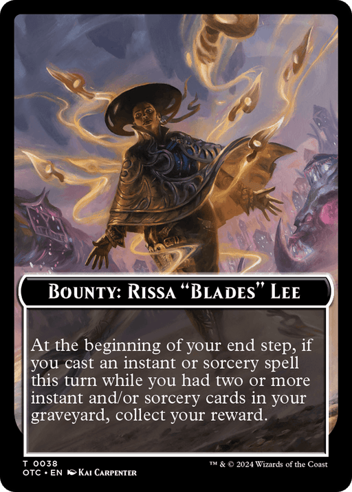 Bounty: Rissa "Blades" Lee // Bounty Rules Double-Sided Token [Outlaws of Thunder Junction Commander Tokens] - Just $0.15! Shop now at Retro Gaming of Denver