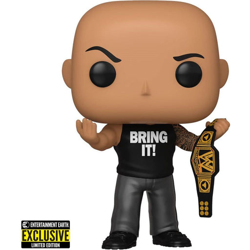 Funko Pop! WWE: The Rock with Championship Belt - Entertainment Earth Exclusive - Premium Bobblehead Figures - Just $10.95! Shop now at Retro Gaming of Denver