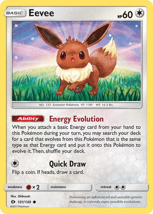 Eevee (101/149) [Sun & Moon: Base Set] - for just $0.25! 