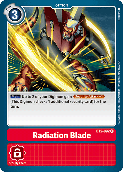 Radiation Blade [BT2-092] [Release Special Booster Ver.1.0] - Just $0.09! Shop now at Retro Gaming of Denver