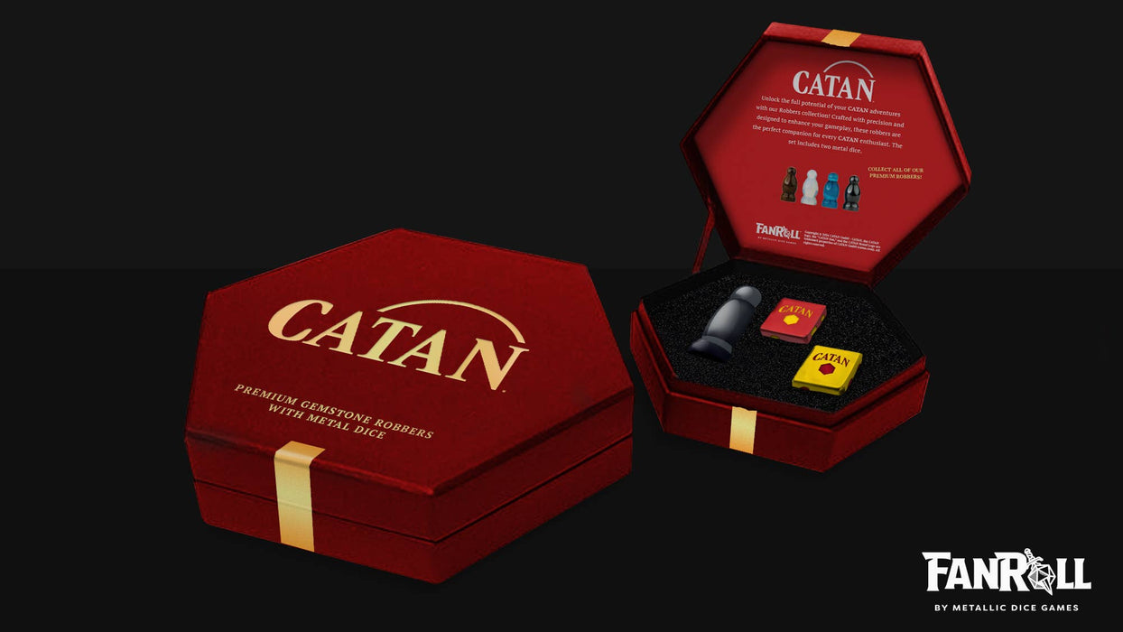 CATAN Official Premium Robber & Metal Dice Set - for just $29.99! 