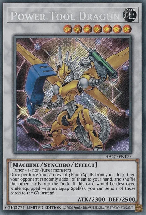 Power Tool Dragon [HAC1-EN177] Secret Rare - for just $0.80! 