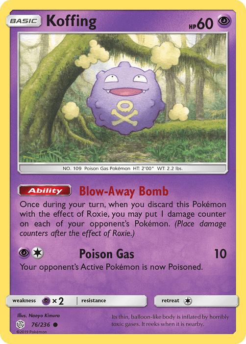 Koffing (76/236) [Sun & Moon: Cosmic Eclipse] - for just $0.10! 