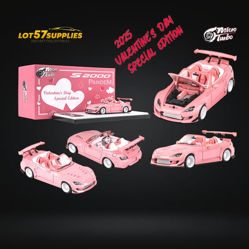 Microturbo Custom S2000 Rocket Bunny Valentine's Pink 1:64 - for just $46.99! 