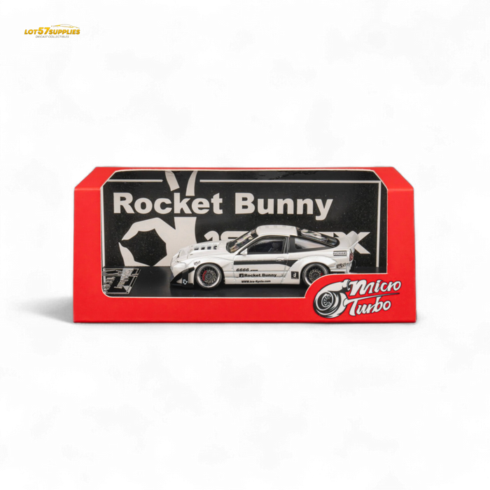MicroTurbo Custom 180SX - Pandem Rocket Bunny White 1:64 - for just $46.99! 