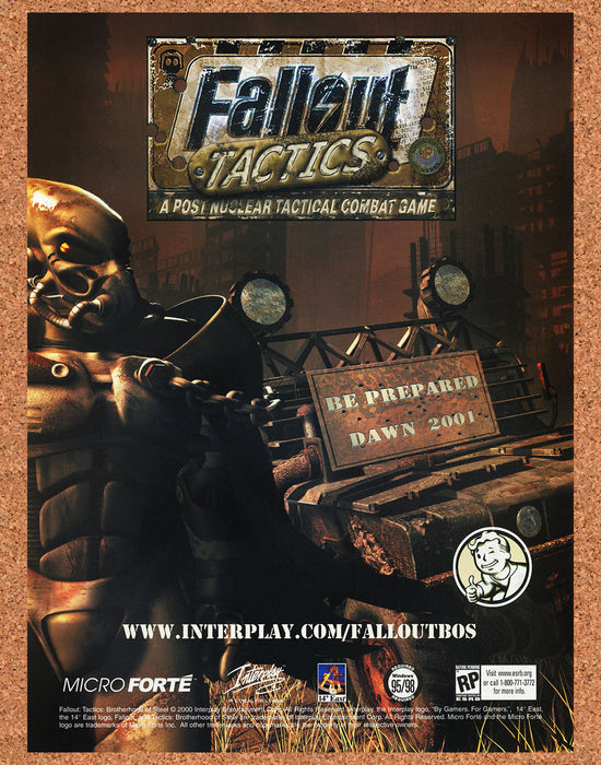 2002 Fallout Tactics PC Original Video Game Ad - for just $18.99! 