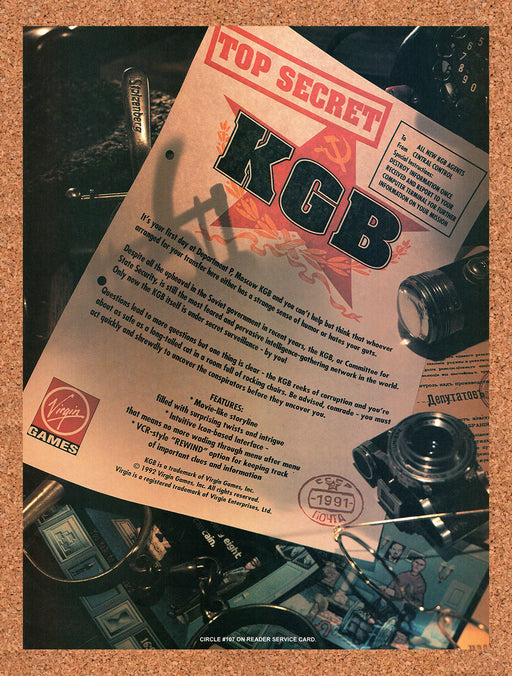 1992 KGB Amiga Original Ad v1 - for just $17.99! 