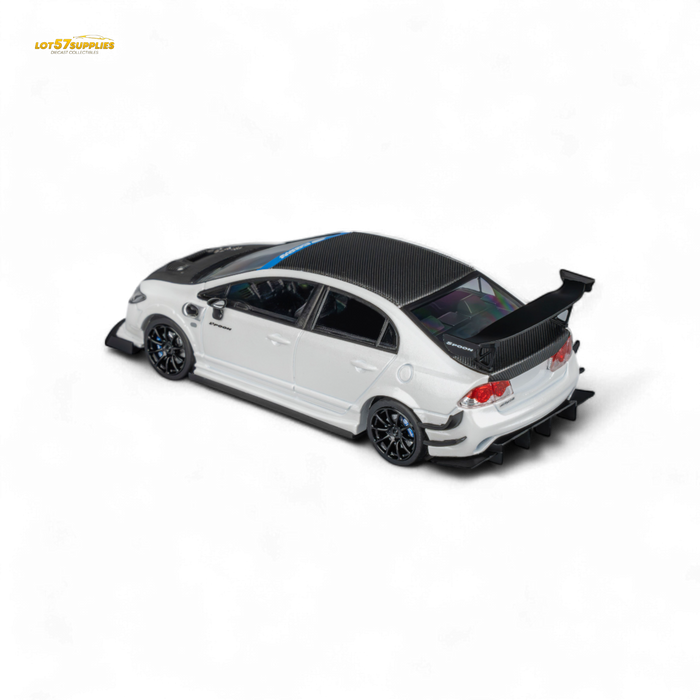 Microturbo Honda Civic Type R FD2 Spoon Sports Metallic White 1:64 - for just $39.99! 