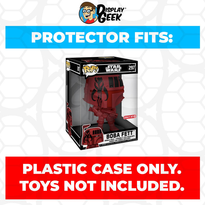 Pop Protector for 10 inch Boba Fett Futura Red #297 Jumbo Funko Pop - Just $16.99! Shop now at Retro Gaming of Denver