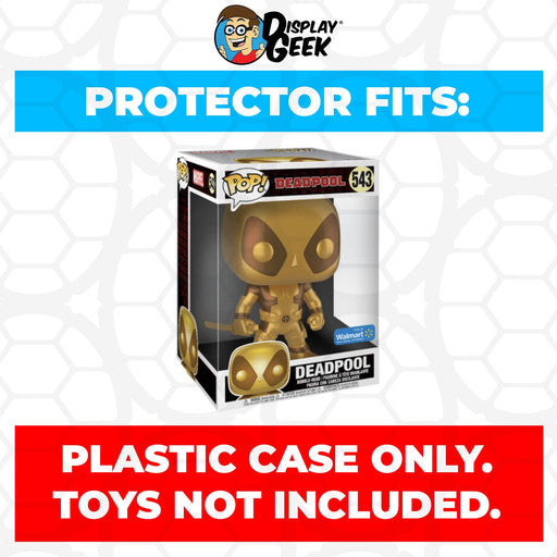 Pop Protector for 10 inch Deadpool Two Swords Gold #543 Jumbo Funko Pop - Just $16.99! Shop now at Retro Gaming of Denver