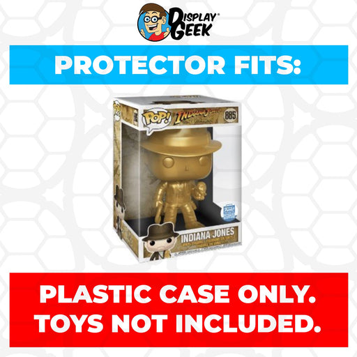 Pop Protector for 10 inch Indiana Jones Gold Metallic #885 Jumbo Funko Pop - Just $16.99! Shop now at Retro Gaming of Denver