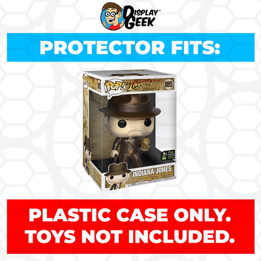 Pop Protector for 10 inch Indiana Jones Metallic ECCC #885 Jumbo Funko Pop - Just $16.99! Shop now at Retro Gaming of Denver