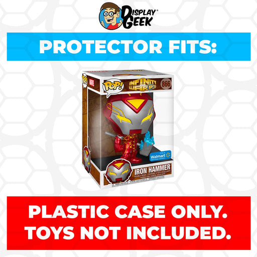 Pop Protector for 10 inch Infinity Warps Iron Hammer #866 Jumbo Funko Pop - Just $16.99! Shop now at Retro Gaming of Denver