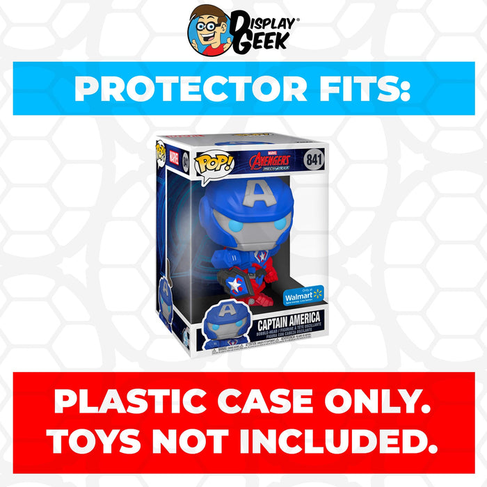 Pop Protector for 10 inch Mech Strike Captain America #841 Jumbo Funko Pop - Just $16.99! Shop now at Retro Gaming of Denver