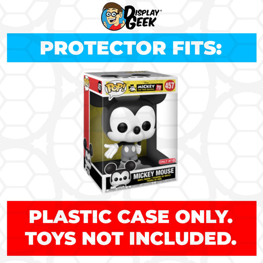 Pop Protector for 10 inch Mickey Mouse Black & White #457 Jumbo Funko Pop - Just $16.99! Shop now at Retro Gaming of Denver